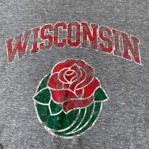 Badgers Rose Bowl distressed tee